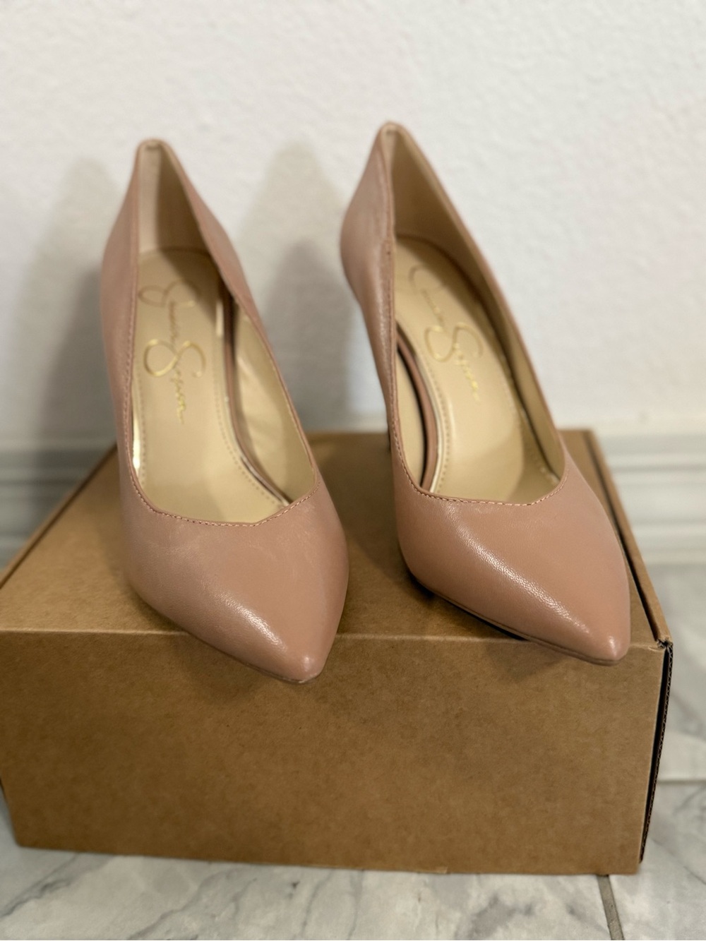 Jessica Simpson Dusty Rose Pointed Toe Pumps